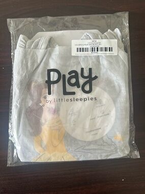 NWT Little Sleepies Disney Princess Belle Castle Long Sleeve Flutter Bodysuit